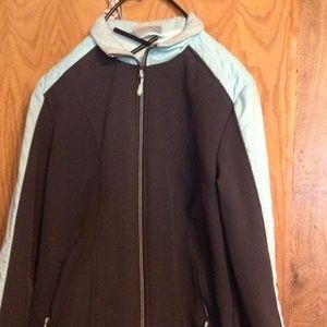 Pastel blue and grey jacket